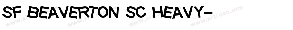sf beaverton sc heavy字体转换